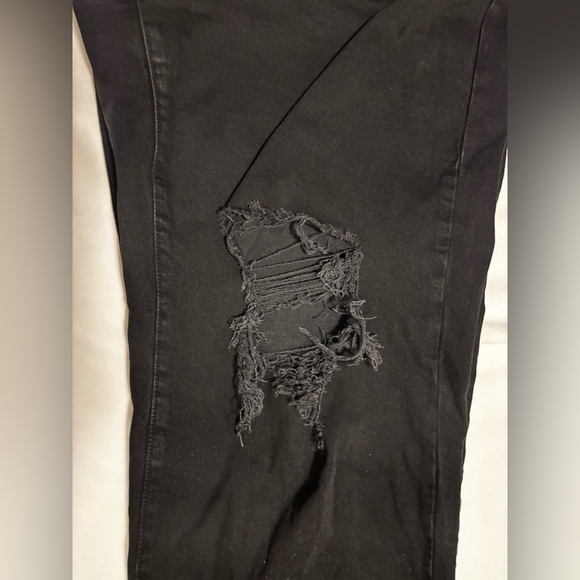 Wild Fable black Highest Rise baggy distressed jeans, 18W - Picture 8 of 15